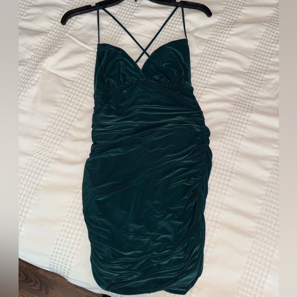 Windsor Deep Green Backless Dress